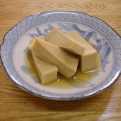 高野豆腐と１対１で向き合ったのは初めて（笑）。おつゆが浸みてておいしかったぁ♪
